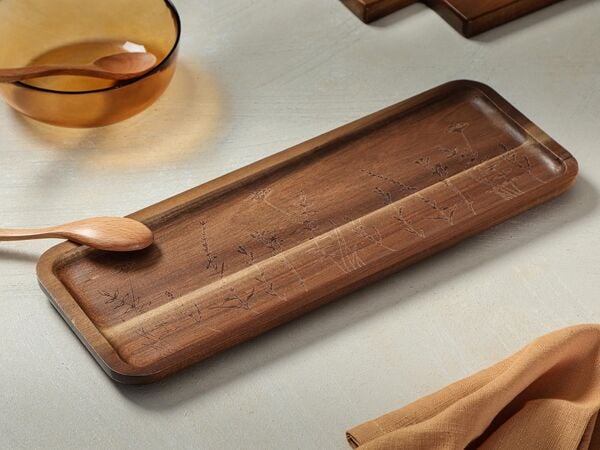 Porland Woodflower Akasya Sunum Tabağı 40 cm