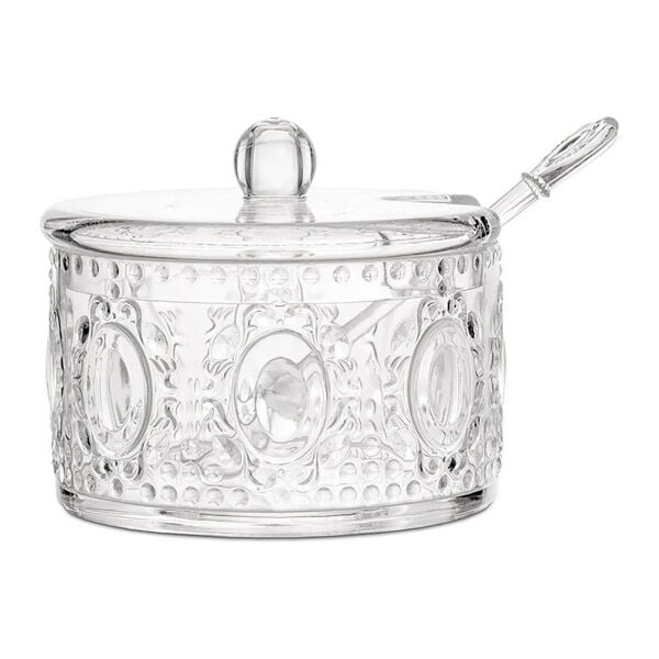 Baci Milano Baroque Rock Cake Şerkerlik Ve Kaşığı Şeffaf