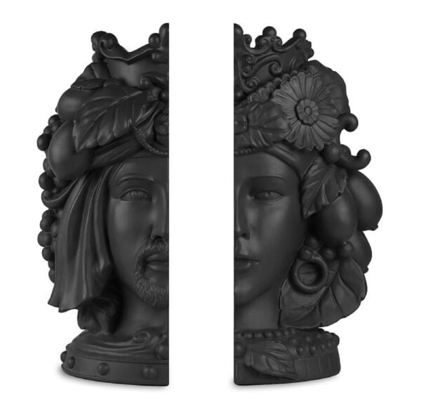 Baci Milano Teste Matte 2li Kitap Tutucu Siyah