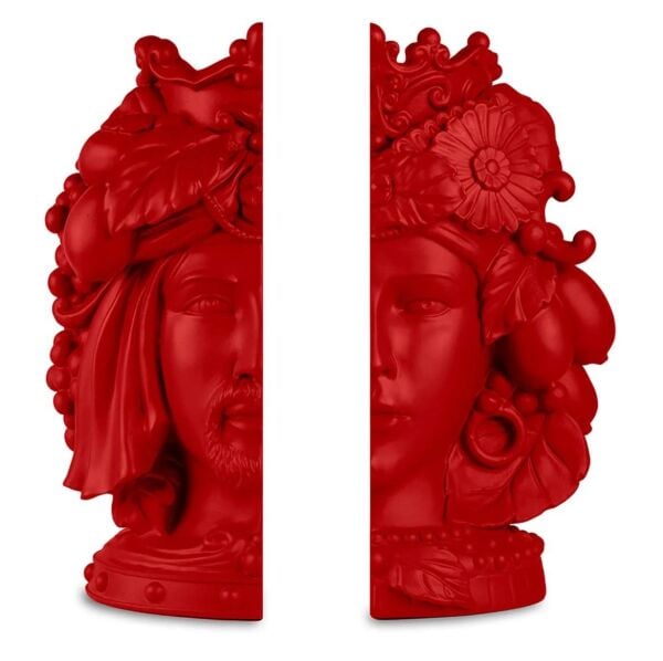 Baci Milano Teste Matte 2li Kitap Tutucu Kırmlzı