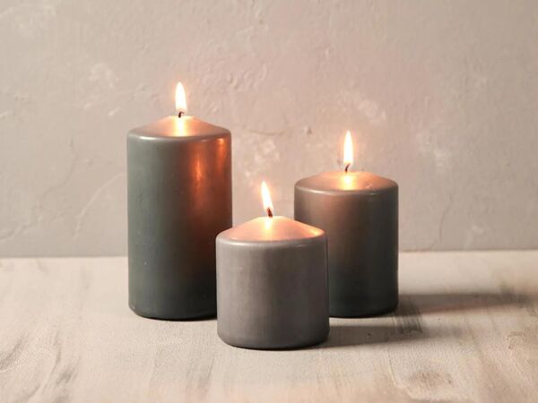 Porland Shine Blok Mum Gri 7x8cm