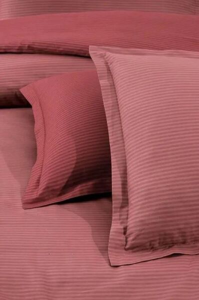 Sarev Fancy Stripe Nevresim Takımı Kırmızı Çift Kişilik