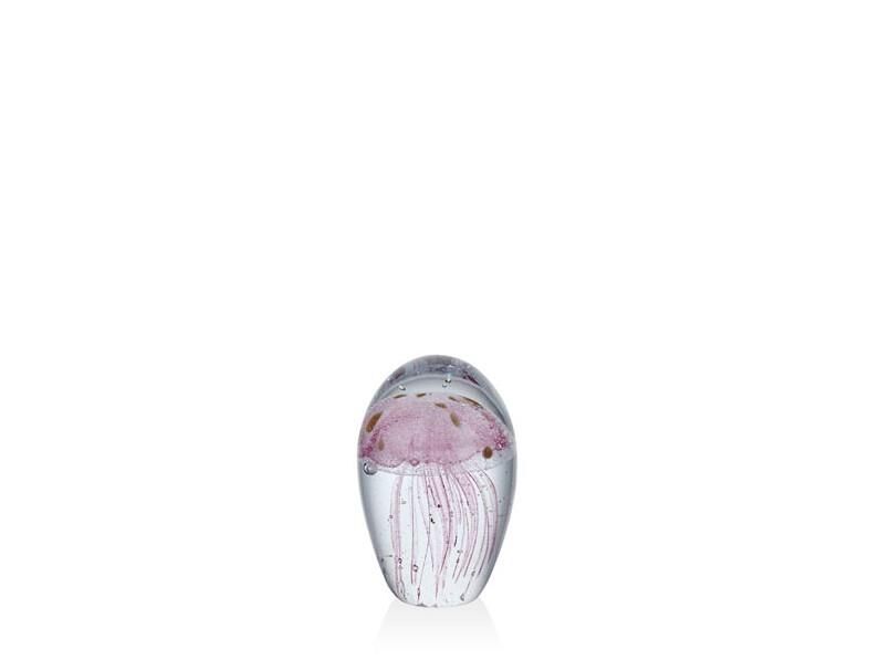 Lamedore Jellyfish Light Pink Glass Decor 5,5x5,5x8 Cm