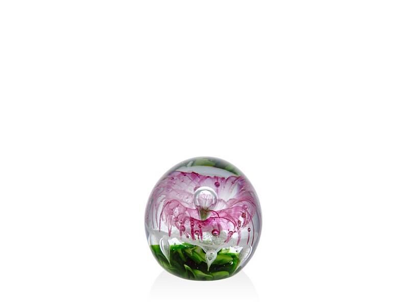 Lamedore Pearl White Glass Decor 9x9x9 Cm