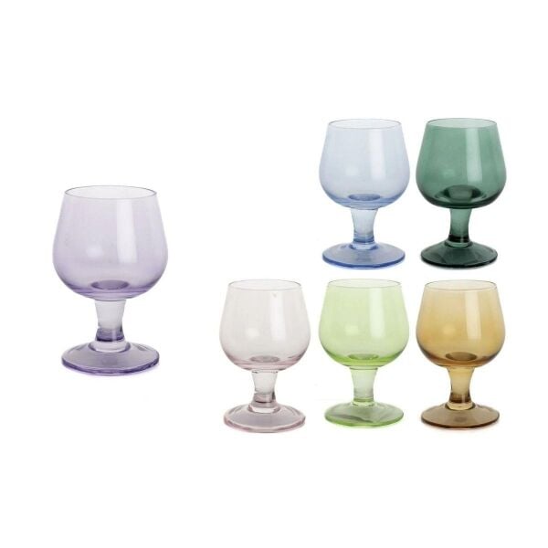 Mikasa Moor Lüster Mix 6lı Ayaklı Cam Bardak 110ml