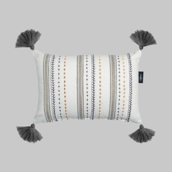 Sarev Renna Kırlent 30x45 -Beyaz