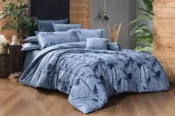 Sarev De Jessie Nevresim Takımı Mavi Çift Kişilik