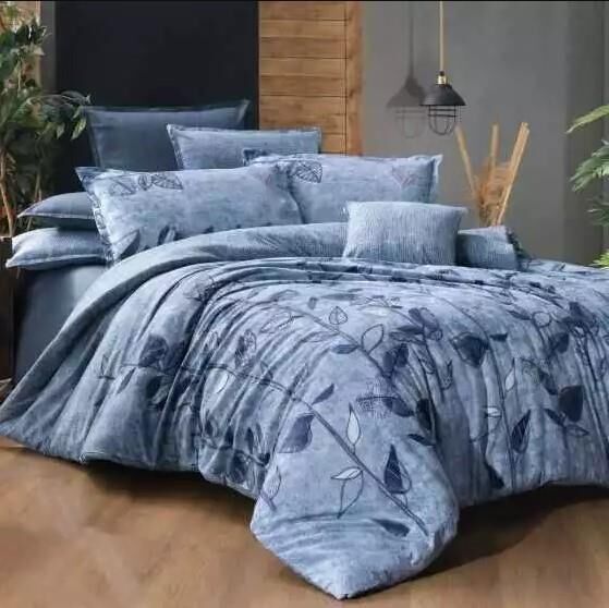 Sarev De Jessie Nevresim Takımı Mavi Çift Kişilik