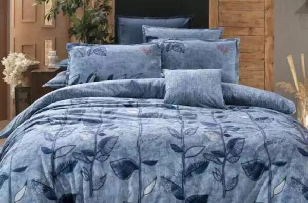 Sarev De Jessie Nevresim Takımı Mavi Çift Kişilik