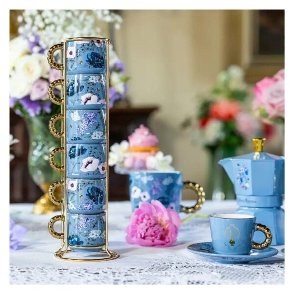 Bialetti Bridgerton Set 6'lı Stackable Espresso Fincan Seti