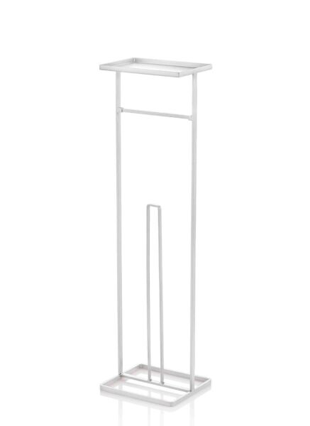 The Mia Tepsili Tuvalet Kağıdı Stand Beyaz 54x15x12 cm