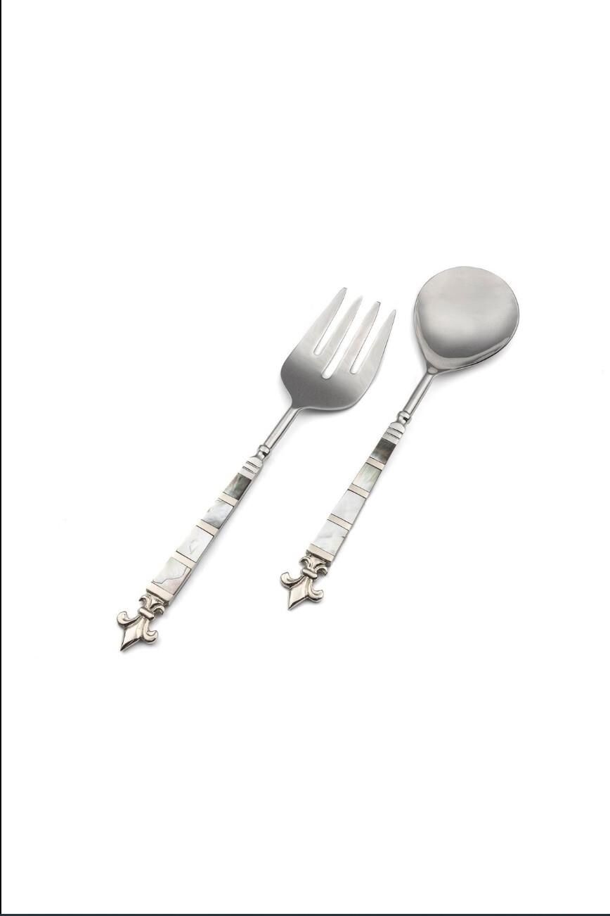 Mikasa Moor Gümüş Renkli 2li Salata Servis Seti