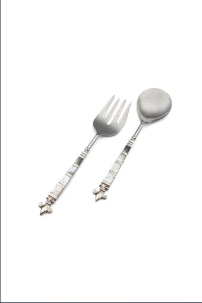 Mikasa Moor Gümüş Renkli 2li Salata Servis Seti