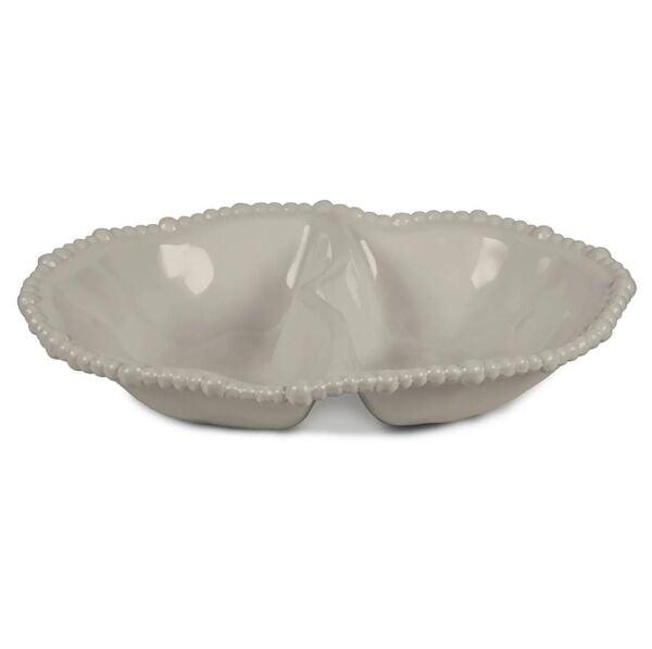 Baci Milano Jk&K Melamin 2li Bölmeli Tabak 33x22,5 cm - Kahverengi