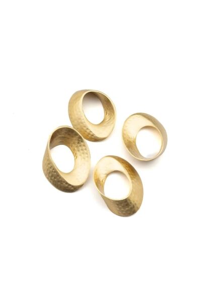 Mikasa Moor Gold 4'lü Peçete Halkası