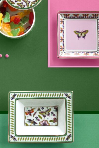 Baci Milano Amazzonia Dikdörtgen Çukur Tabak 19x15 cm