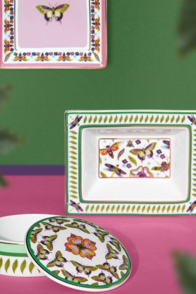 Baci Milano Amazzonia Dikdörtgen Çukur Tabak 19x15 cm