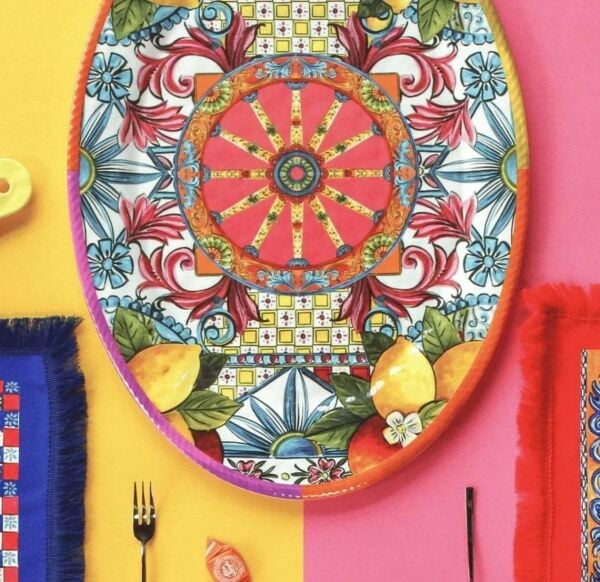 Baci Milano Ortigia Servis Tabağı 50 cm x 30 cm