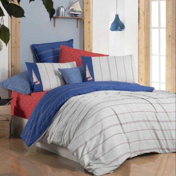 Sarev Kos Fancy Polin Nevresim Takımı Bej Çift Kişilik