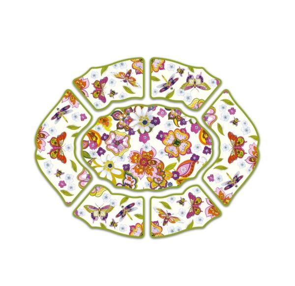 Baci Milano New Amazzonia 7 Parça Meze Kasesi Kırmızı