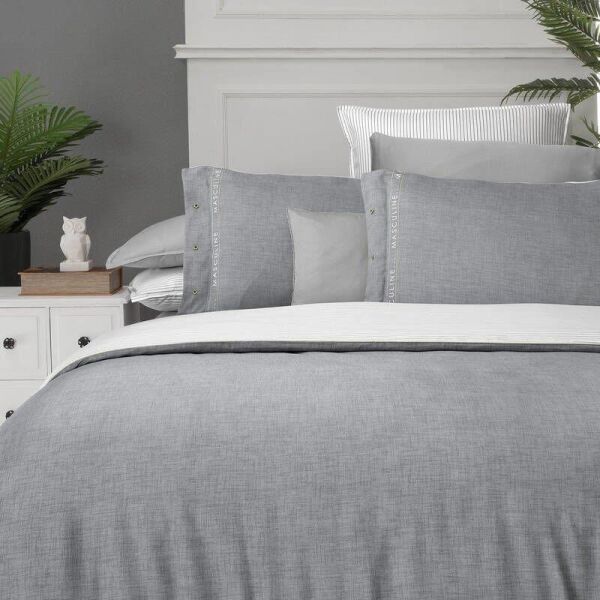 Sarev Morgan Tencel Nevresim Takımı Gri Çift Kişilik