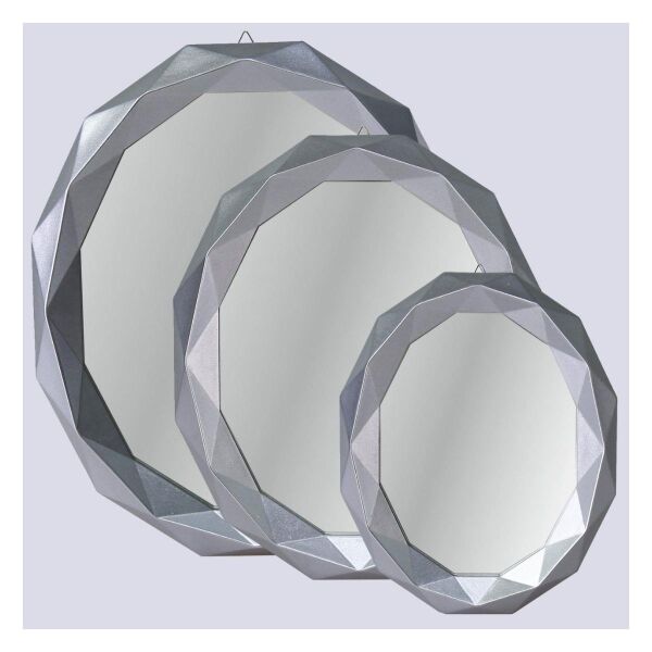 Selim Dekor Sortie 3'lü Ayna Gümüş