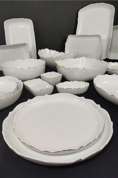 Roy King Wave Yuvarlak Sunum Tabak 32x32x8