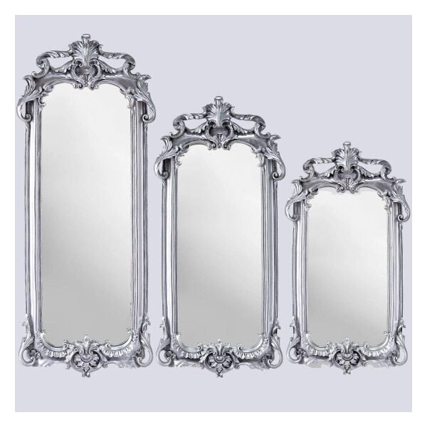Selim Dekor Royal 3'lü Ayna Gümüş