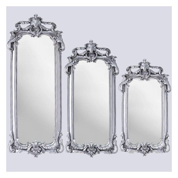 Selim Dekor Royal 3'lü Ayna Gümüş