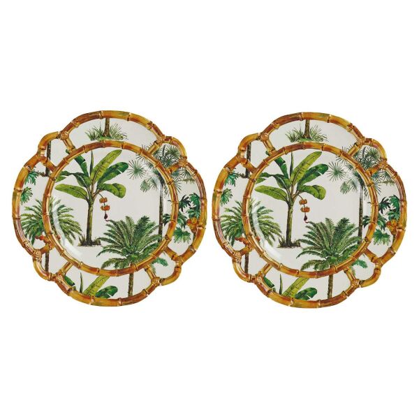 Lucky Art Palma Melamin 28cm 2li Tabak Seti