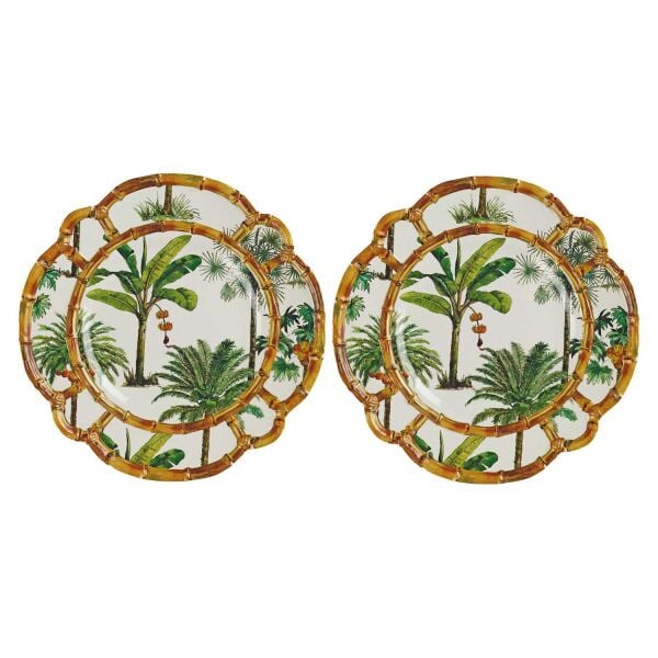 Lucky Art Palma Melamin 28cm 2li Tabak Seti