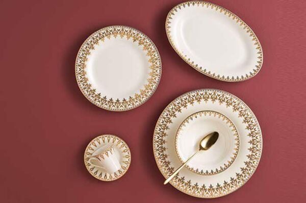 Porland Firuze 60 Parça 12 Kişilik Yemek Takımı