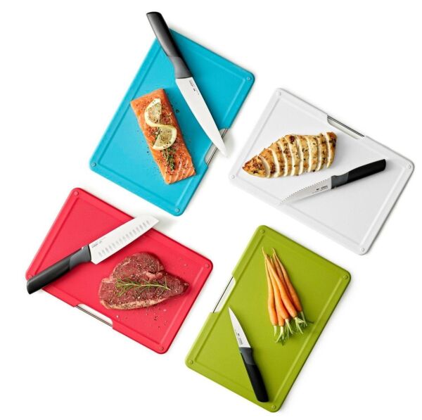 Joseph Joseph Folio Plus 8-parça Bıçak & Kesme Tahtası Seti- Multicolour