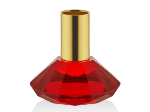 Lamedore Finnes Kırmızı Gold Mumluk 8 x 8 x 7.5 Cm