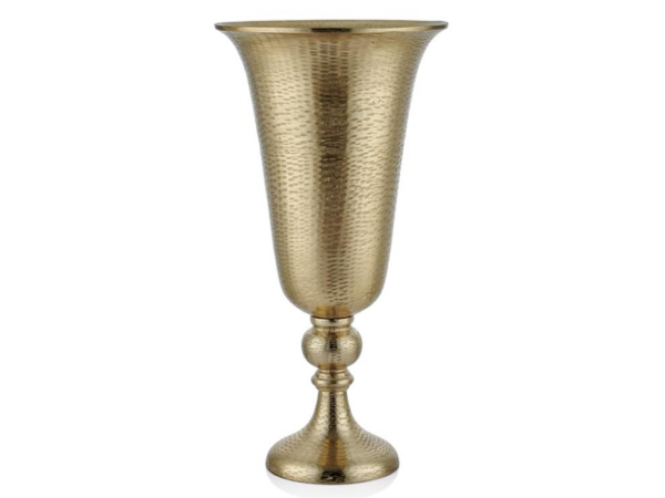 Lamedore Hammer Gold Büyük Vazo 30x30x57 Cm