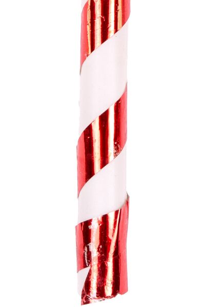 Yılbaşı Süsü  Baston 2 li Set Kırmızı-Beyaz 8x21 cm