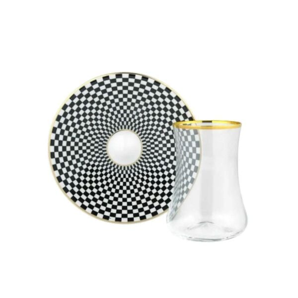 Evaliza Dama Altın 6'lı Çay Seti