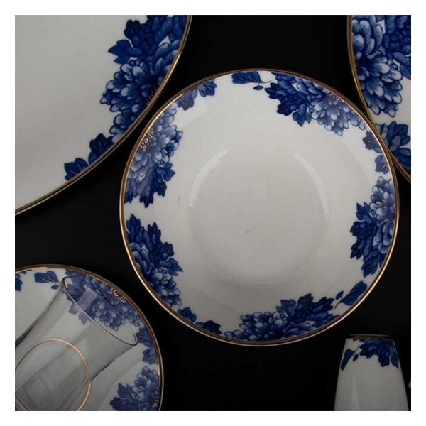 Evaliza King Flower Altın 60 Parça Yemek Takımı