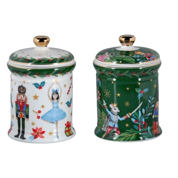 Lucky Art Jollina Bone 2Li Kavanoz Seti 19Cm