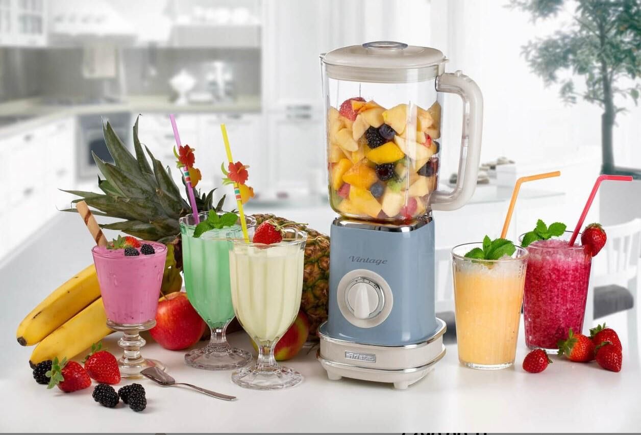 Ariete Vintage 568 Buz Kırıcılı Smothie Blender Mavi