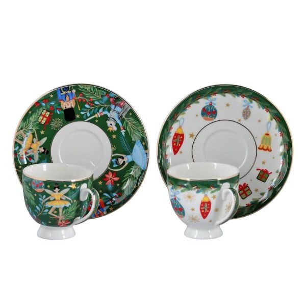 Lucky Art Jollina Bone 2Li Kahve Fincani Seti 110Cc