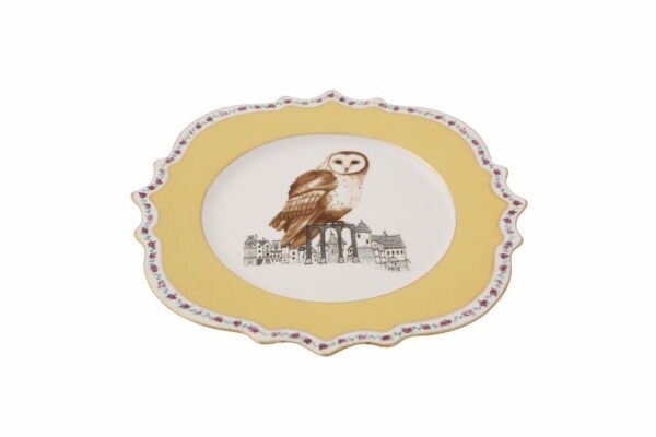 Porland Dreamy Baykuş Düz Tabak 28cm