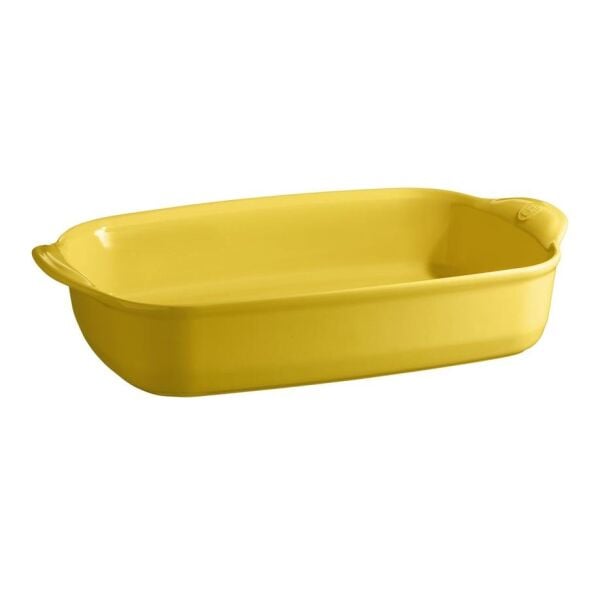 Emile Henry Fırın Kabı Dikdörtgen 42,5 x 28 cm Mat Sarı/Provence Yellow