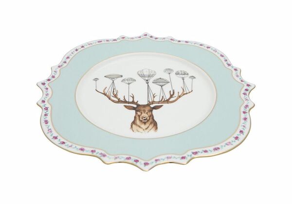 Porland Dreamy Geyik Düz Tabak 28cm