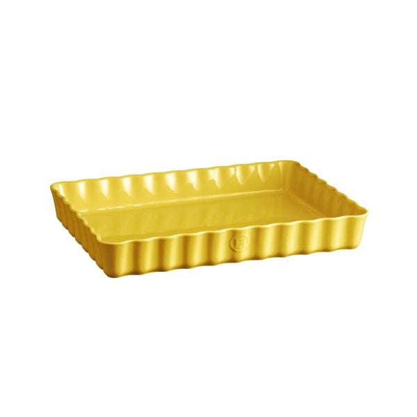Emile Henry Tart-Börek Fırın Kabı 33 x 24 cm Mat Sarı/Provence Yellow