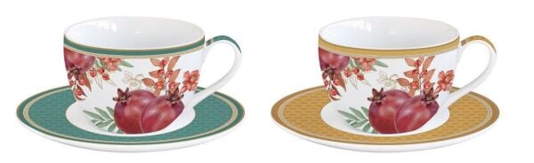 Easy Life 2'li Porselen Kahve Fincan 110 ml ve Tabağı Seti