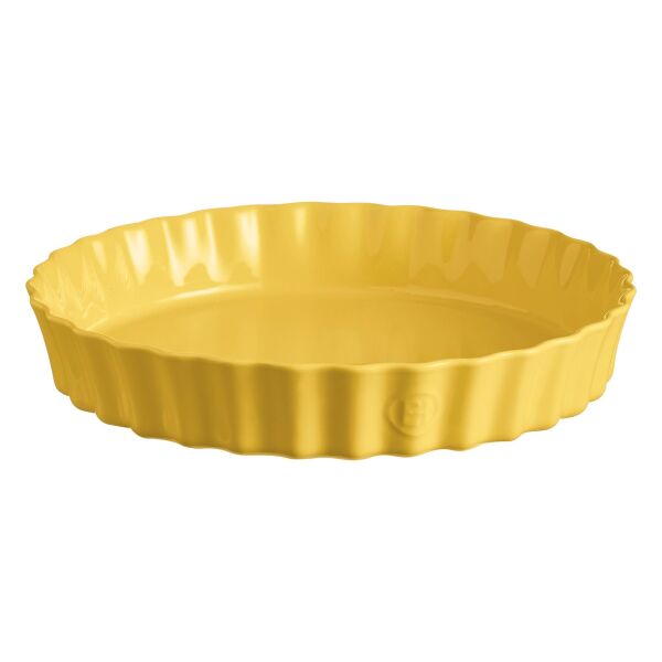 Emile Henry Tart-Börek-Flan Kabı Yuvarlak 32 cm Sarı/Provence Yellow