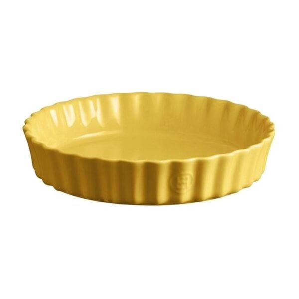 Emile Henry Tart - Börek Fırın Kabı Yuvarlak 24 cm Mat Sarı/Provence Yellow