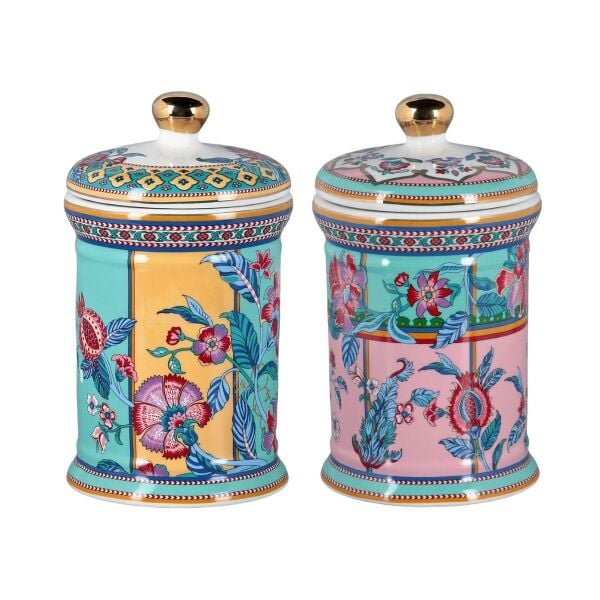 Lucky Art Bloome Bone 2Li Kavanoz Seti 19Cm