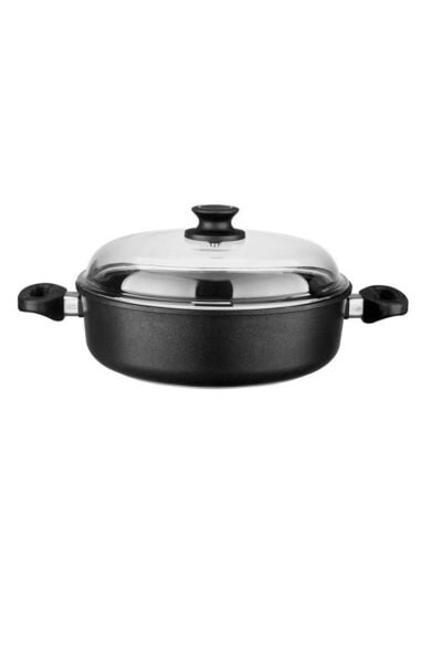 Leggno Blk2222st28 Sığ Tencere Pyrex Kapak 28 Cm